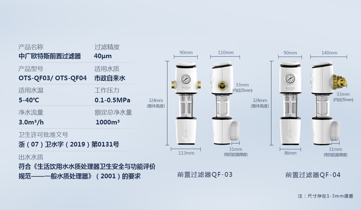 参数规格 参数规格